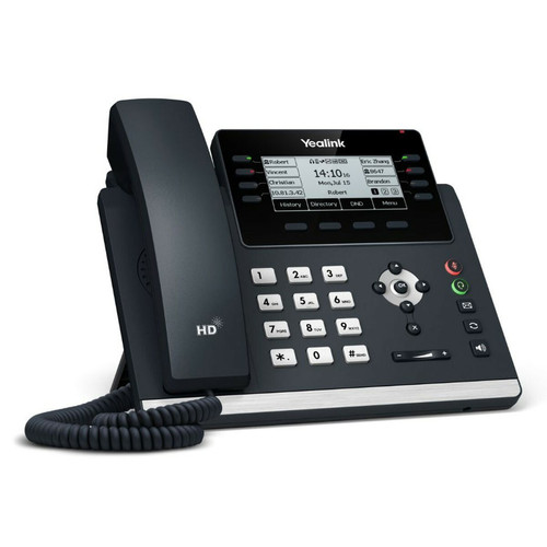 Yealink - Teléfono IP Yealink SIP-T43U Negro Yealink  - Accessoires Téléphone Fixe