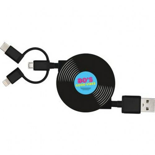 Yello koko - YELLO KOKO Câble 3 en 1 Suzy USB A/micro USB & USB C & Lightning 1m Vinyl Bleu Yello koko  - Câble Lightning