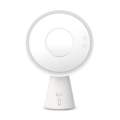 Yoghi - YOGHI Miroir Grossissant 3 en 1 - Lumiere LED Enceinte Bluetooth - 6W - Blanc - Miroirs