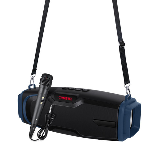 Yonis - Enceinte Bluetooth Portable 10W Avec Micro Et Sangle Karaoke Outdoor Yonis  - Enceintes Hifi
