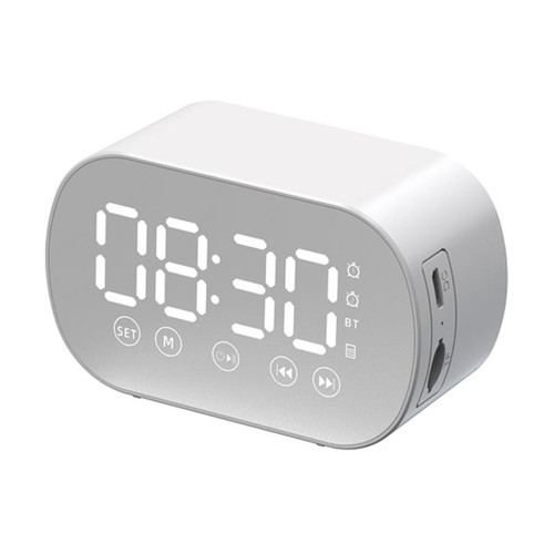 Yonis - Mini Enceinte Bluetooth Avec Horloge Alarme Puissante 3W Yonis  - Enceintes Hifi