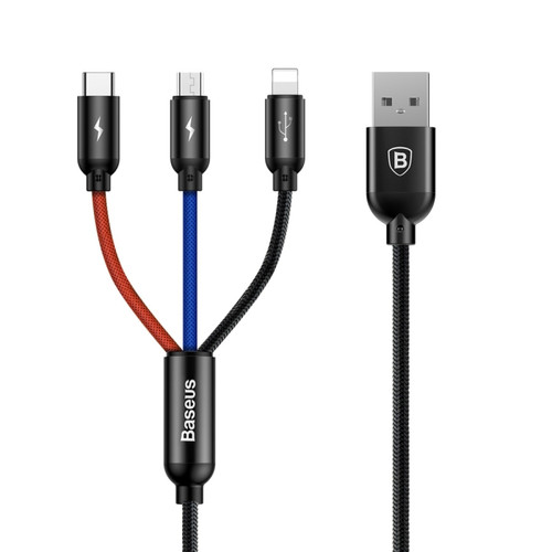 Yonis - Câble USB 3 En 1 charge rapide Yonis  - Chargeur secteur téléphone Yonis
