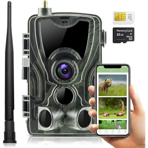 Yonis - Caméra De Chasse 4G et 4K+64 Go Yonis  - Camera surveillance infrarouge