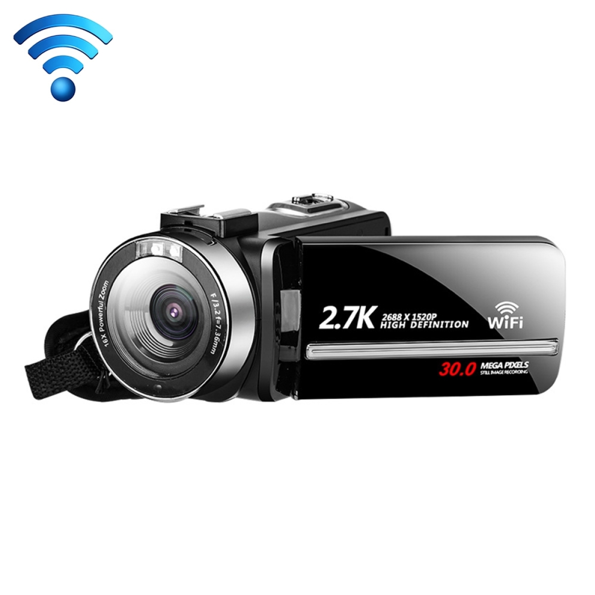 Caméscopes numériques Yonis Camescope Wifi Connecté 2,7K 30MP + SD 4Go