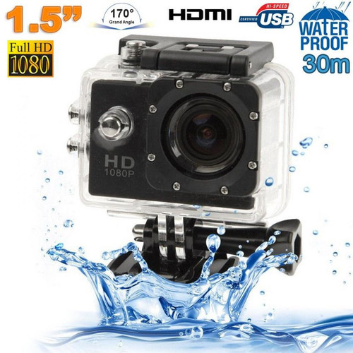 Yonis - Caméra sport waterproof+4 Go - Action camera