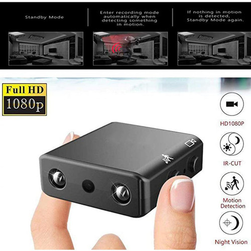 Yonis Mini Caméra Espion Full HD 1080 12Mpx Vision Nocturne LED IR Capteur Mouvement - YONIS