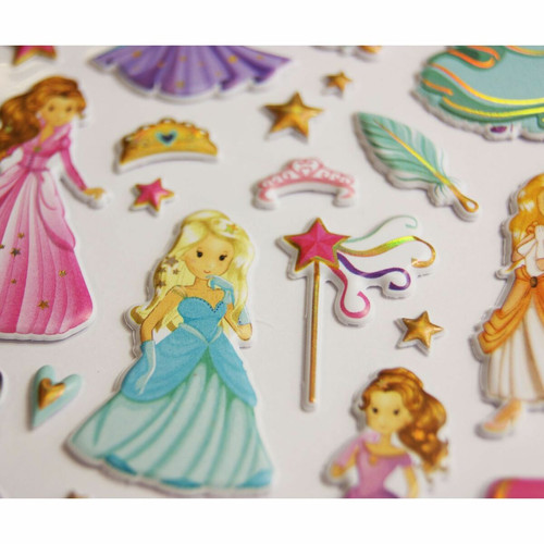 Youdoit - Scène à décorer pour enfants - Princesse - Stickers Puffies Youdoit  - Maison Multicolour