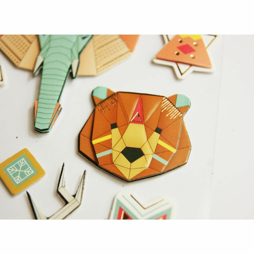 Youdoit - Autocollants en relief à dorures- Origami Animaux Youdoit  - Décoration chambre enfant Multicolore
