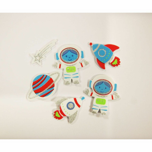 Youdoit - 30 Autocollants - Mousse EVA - Astronaute - Paillettes Youdoit  - Maison Multicolour