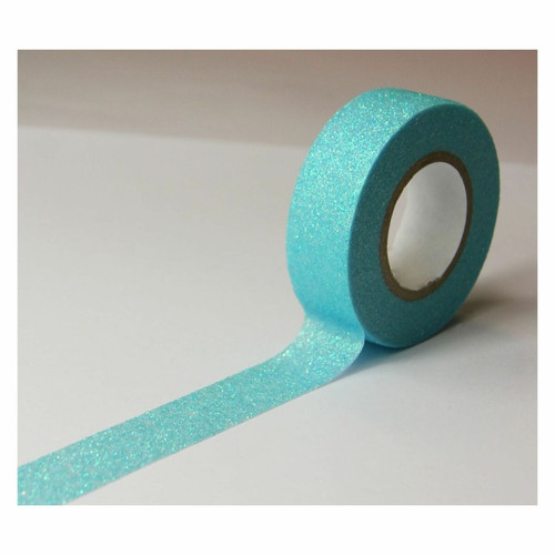 Youdoit - Masking tape - Bleu clair - Paillettes - Repositionnable - 15 mm x 10 m Youdoit  - Mobilier de bureau