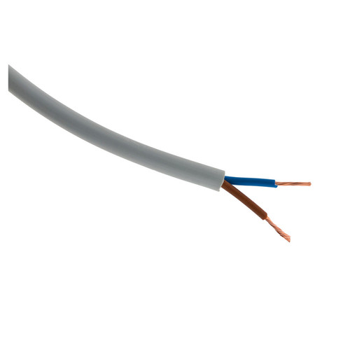 Zenitech - Câble d'alimentation électrique HO5VV-F 2x 1,5 Gris - 10m Zenitech  - Fils et câbles électriques