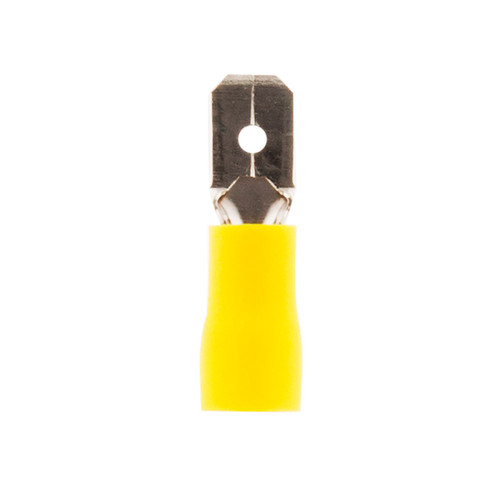 Zenitech - 10 cosses jaune languettes mâles 6,3 mm - Zenitech Zenitech  - Accessoires de câblage