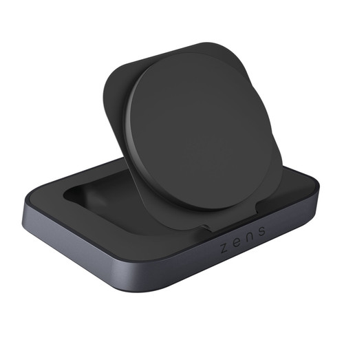Zens - ZENS Chargeur Sans Fil Magnétique MagSafe 2 en 1 pour iPhone et AirPods Noir Zens  - Zens