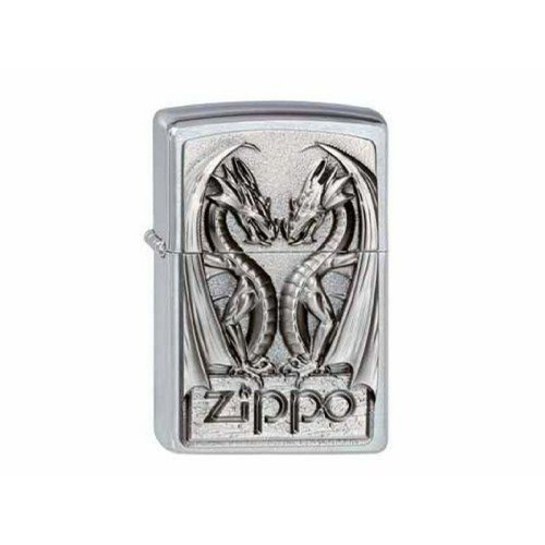 Zippo - Zippo Briquet 200 TWINS DRAGON HEART Zippo  - Briquet tempête Cendriers