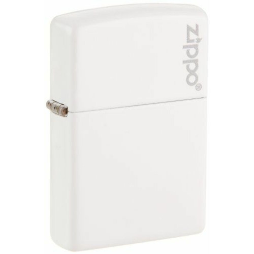 Zippo - Zippo 50810612 Briquet White Mat with Zippo Logo 3,5 x 1 x 5,5 cm Zippo  - Briquet tempête Cendriers