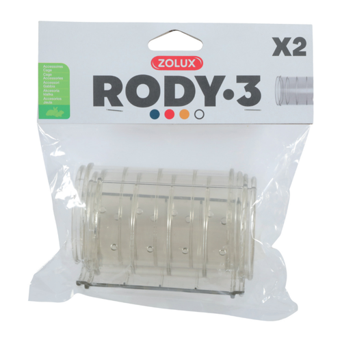 Zolux - 2 tubes droits pour connexion de cages Rody. Zolux  - Zolux