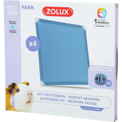 Zolux - Extension pour cage modulable pour cochon d'inde Neolife park 1.10 m² Panneaux pleins. Zolux  - Zolux