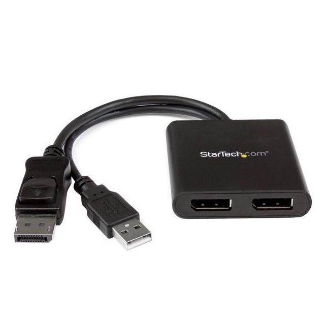 Startech - Splitter multi-ecrans DisplayPort vers 2x DisplayPort - Hub MST à 2 ports - Câble et Connectique