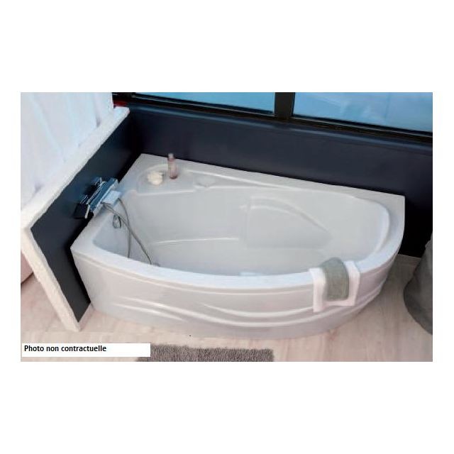 Aqua+ - Ondée - Baignoire acrylique angle droit 160x90 cm 200L - FANY Aqua+  - Plomberie & sanitaire