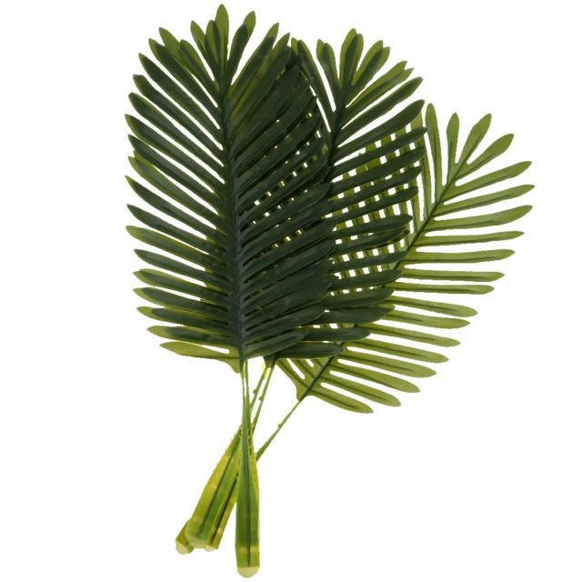 marque generique - 5pcs artificiel cocotier feuilles feuillage faux décor à la maison dark green_s marque generique  - Feuilles de palmier