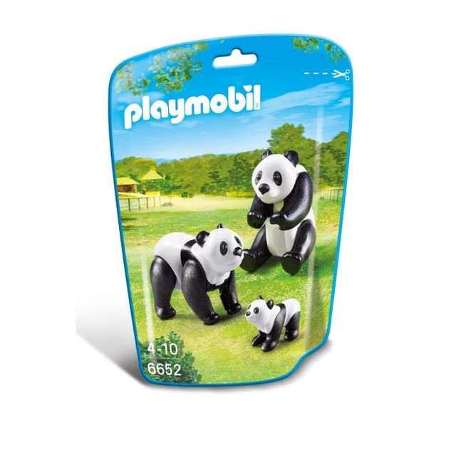 Playmobil - CITY LIFE - Famille de pandas Playmobil  - Jeux de construction