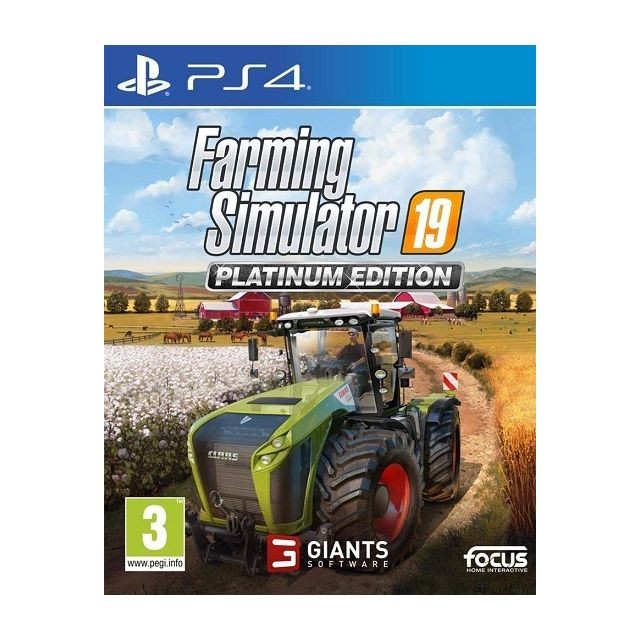 Focus - Farming Simulator 19 Édition Platinium Jeu PS4 - Farming simulator