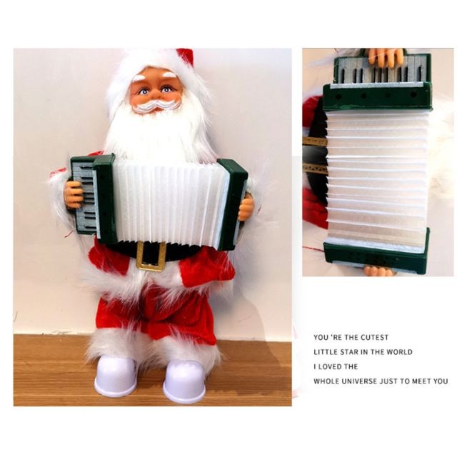 Generic - Chanter et déplacer la décoration de jouet de Noël de musique de père Noël (modèle d'orgue) - multicolore Generic  - Décorations de Noël Generic