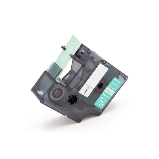 Vhbw - vhbw cassette à bande cartouche 19mm blanc sur vert pour imprimante d´étiquette Dymo RhinoPro 3000, 5000, 6000, ILP 219 remplace 1805420 Vhbw  - Cartouche d'encre Vhbw
