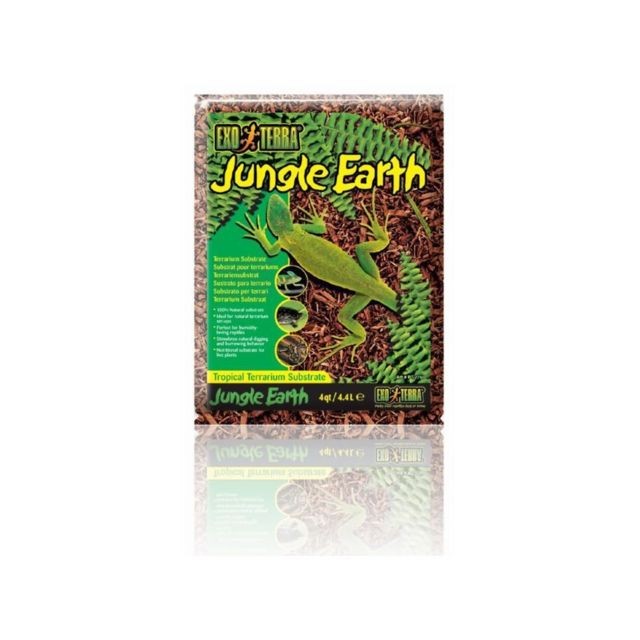Exo Terra - EXO TERRA Substrat naturel Jungle Earth 4,4 L - Pour terrarium Exo Terra  - Substrat aquarium