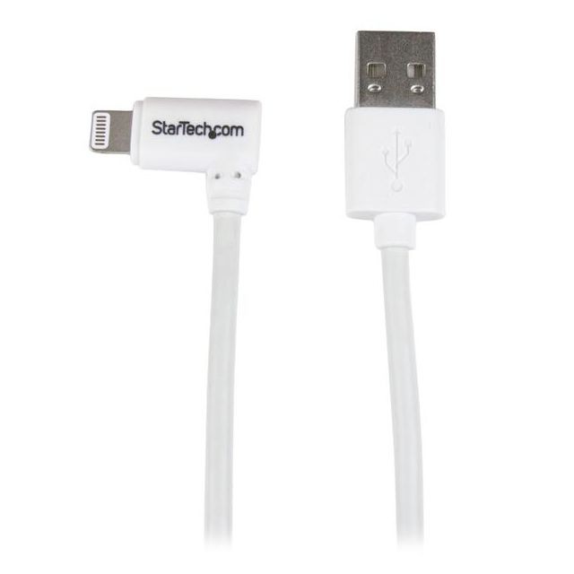 Startech - StarTech.com Câble Lightning coudé vers USB de 2 m - Blanc Startech   - Câble Lightning Startech