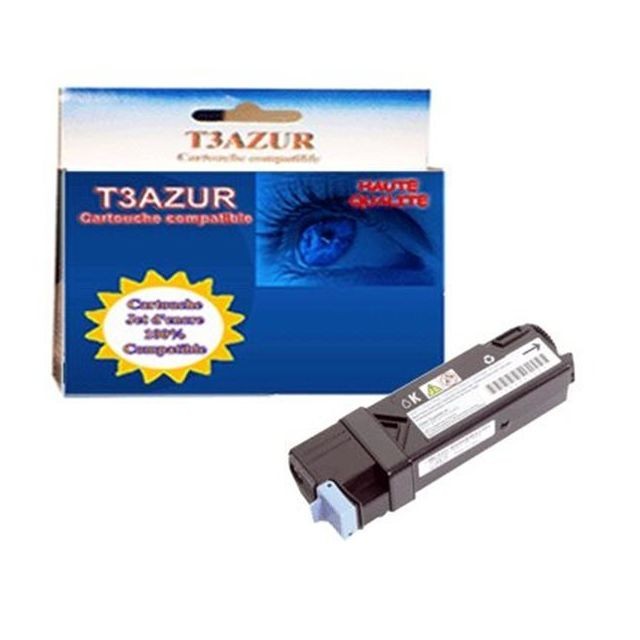 T3Azur - Toner compatible DELL 1320, 1320C, 1320N, 2130CN, 2135CN (593-10258) Noir - T3AZUR T3Azur  - Cartouche, Toner et Papier