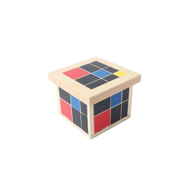 marque generique Blocs géométrie puzzle en bois cube trinomial