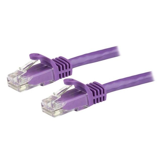 Startech - StarTech.com Câble réseau Cat6 UTP sans crochet de 50 cm - Violet - Startech