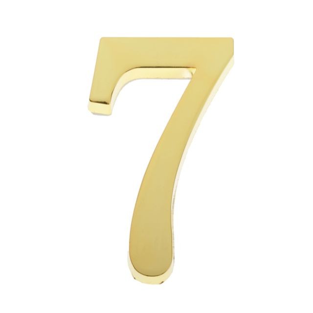 marque generique - Nombre De Chiffres De Plaque De Signe De Numéro De Porte Auto-adhésifs D'or Pour La Maison Extérieure Numéro 7 marque generique  - marque generique