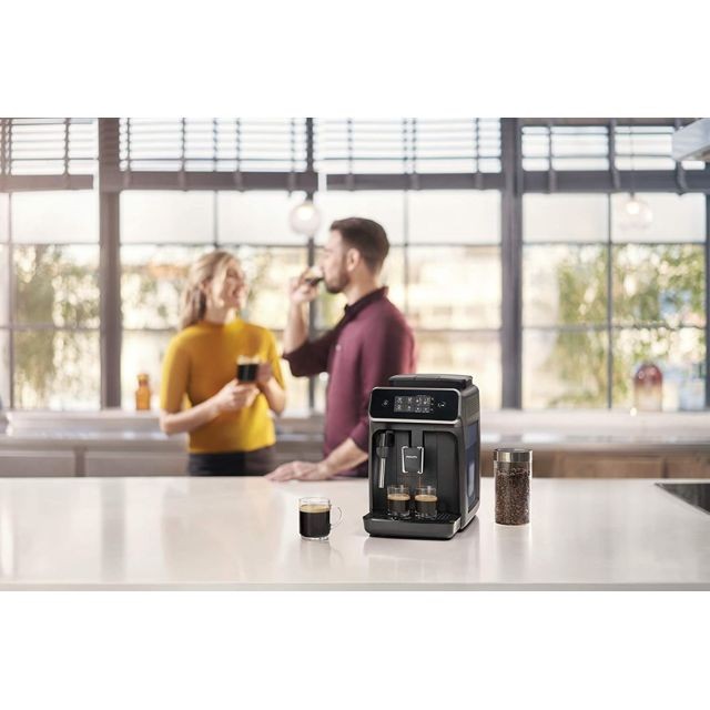 Philips - Machine Espresso automatique de 1,8L avec Mousseur à lait 1500W Noir gris - Machine à café automatique