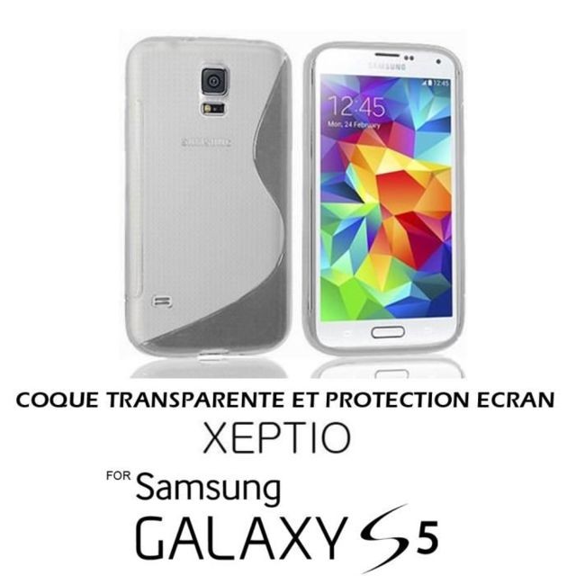 Xeptio - Samsung Galaxy S5 TPU blanc protection Xeptio  - Sacoche, Housse et Sac à dos pour ordinateur portable