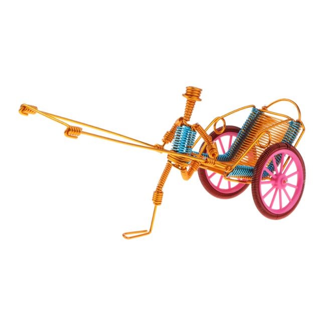 marque generique - 1:10 Modèle de Rickshaw Tricycle Mini Doigt en Alliage Garçon Jouets Jeu Créatif Cadeaux marque generique  - Moto tricycle