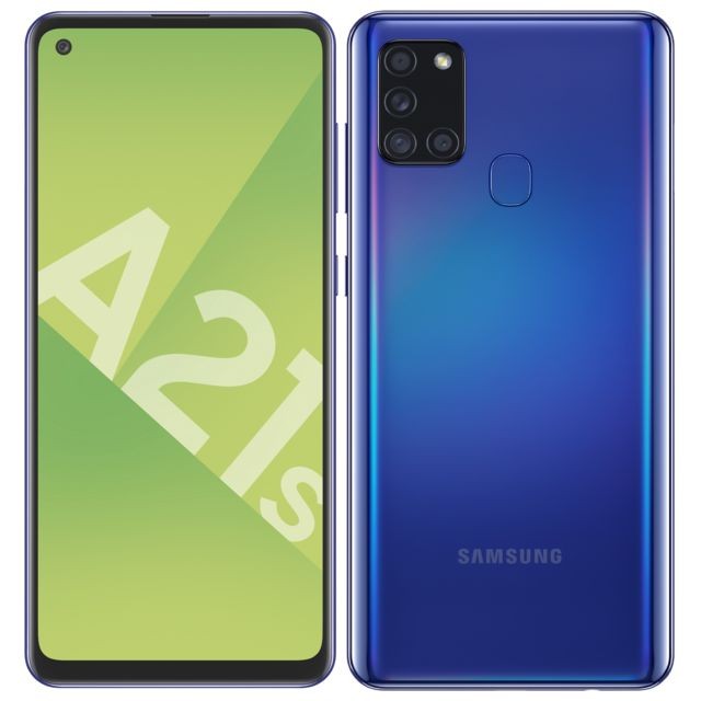 Samsung - A21s - 32 Go - Bleu prismatique - Ecran de plus de 6,5" Téléphonie