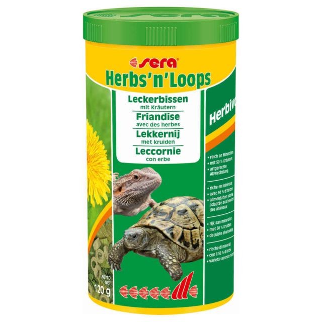 marque generique - Friandises Herbs'n'Loops avec des Herbes pour Reptiles Herbivores - Sera - 1L marque generique  - Reptile