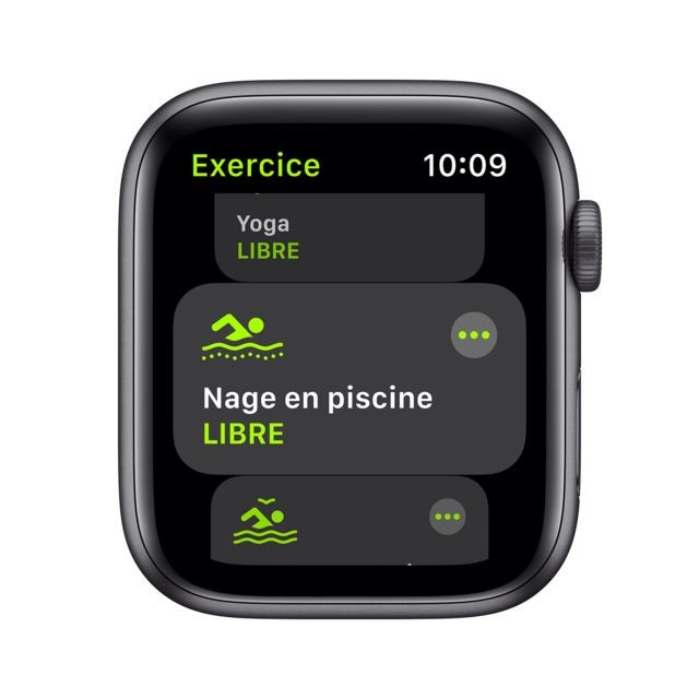 Apple Watch SE - GPS - 44 - Alu Gris Sidéral / Bracelet Sport Noir - Regular
