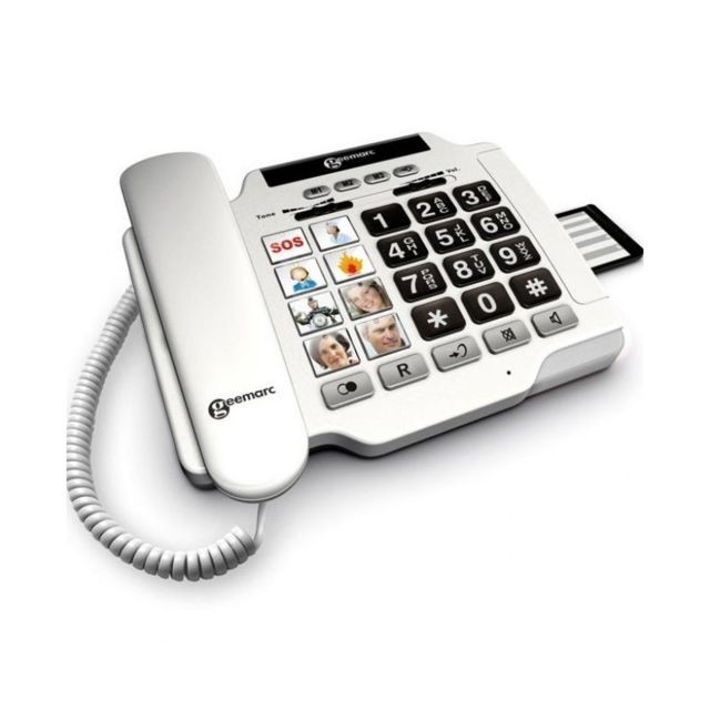 Geemarc - Téléphone Amplifié pour senior et malentendant - Photophone 100 (+40dB) - Geemarc - Geemarc