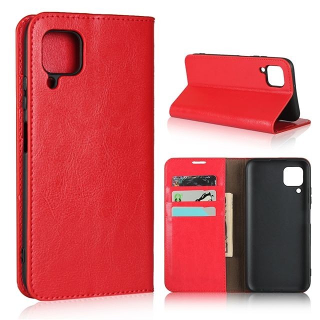 Generic - Etui en cuir véritable + TPU surface de cheval fou rouge pour votre Huawei Nova 6 SE/P40 lite/Nova 7i Generic  - Accessoire Smartphone