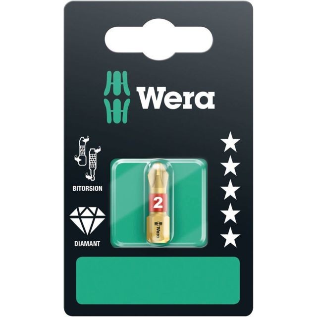 Wera - Wera 851/1 BDC SB PH2, PH 2 x 25 mm - 05073333001 Wera  - Accessoires vissage, perçage