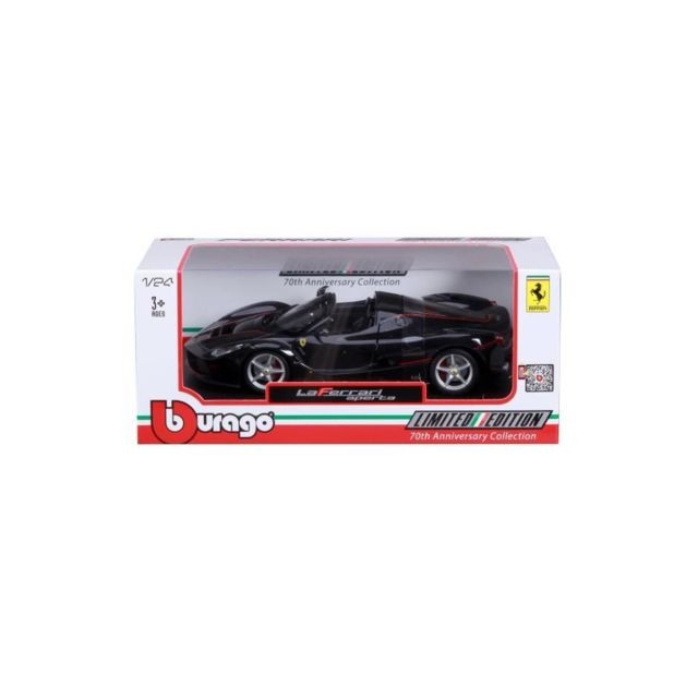 Bburago BURAGO Voiture Ferrari en métal Aperta Noire a l'échelle 1/24eme