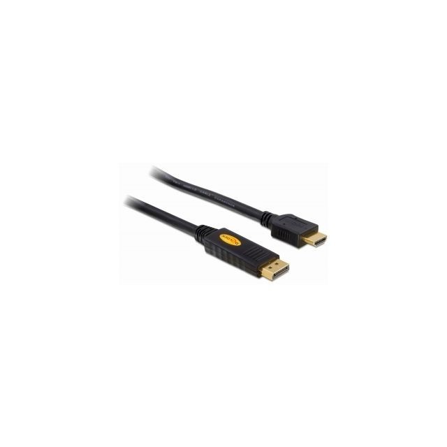 Delock - DeLOCK Cable Displayport / HDMI - 3m Noir Delock  - Câble HDMI Delock