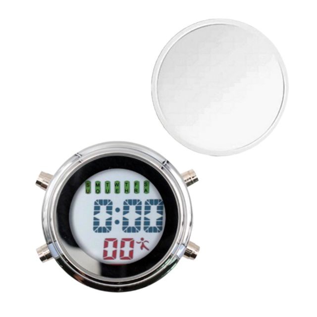 marque generique - Mini Réveil étanche Horloge Numérique Pour Bateaux à Moteur, Argent Et Blanc marque generique  - Horloge LED Réveil