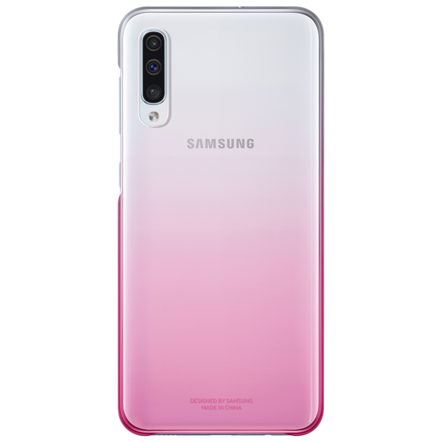 Câble USB Samsung Coque rigide rose et transparente Evolution Samsung pour Galaxy A50 A505