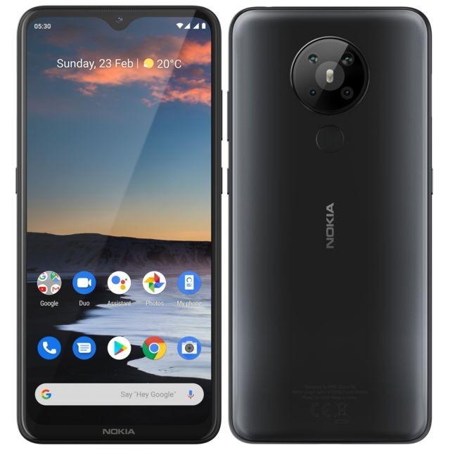 Nokia - 5.3 - 64 Go - Gris Foncé - Smartphone Android Hd plus