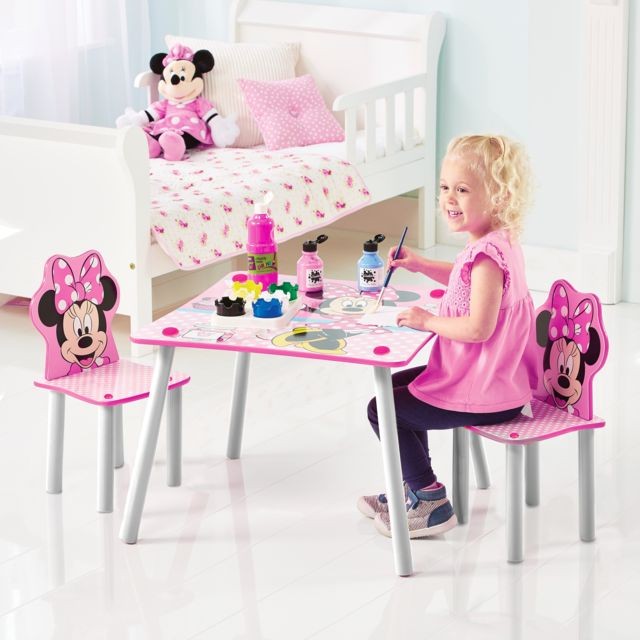 WORLDS APART Disney Minnie Mouse - Ensemble table et 2 chaises