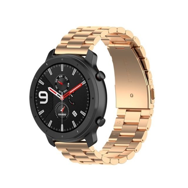 marque generique - Bracelet en métal or rose pour votre Samsung Galaxy Gear S2 Sport/Galaxy Watch Active 2 marque generique - Accessoires bracelet connecté marque generique